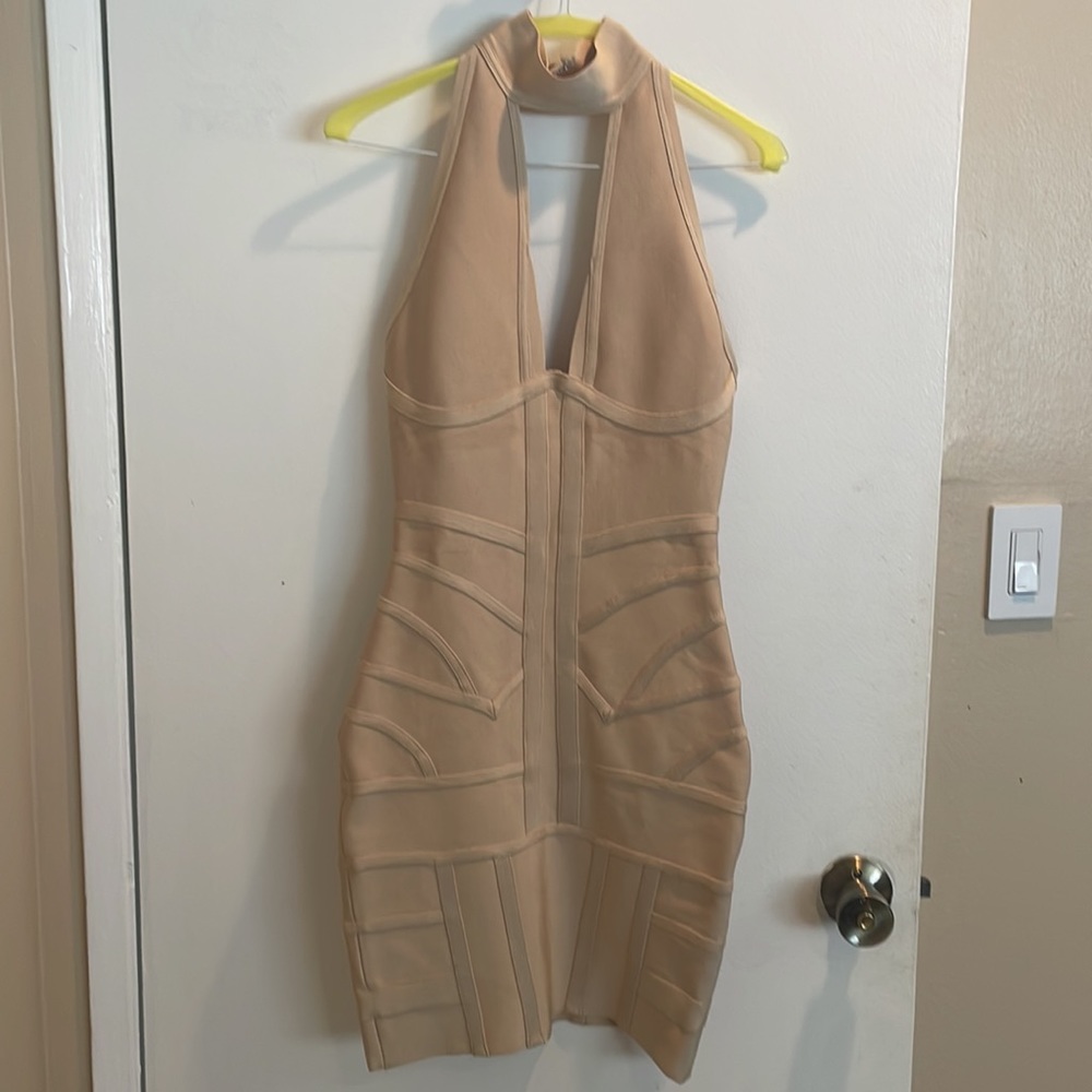 House of CB nude bandage dress